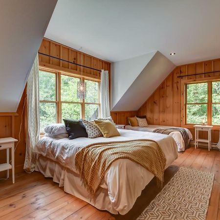 Chic Log Chalet With Hot Tub - Mont-Tremblant North Side By Reserver.Ca Lac-Superieur 外观 照片