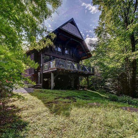 Chic Log Chalet With Hot Tub - Mont-Tremblant North Side By Reserver.Ca Lac-Superieur 外观 照片