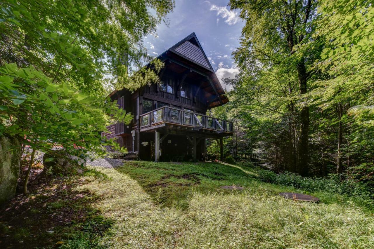 Chic Log Chalet With Hot Tub - Mont-Tremblant North Side By Reserver.Ca Lac-Superieur 外观 照片