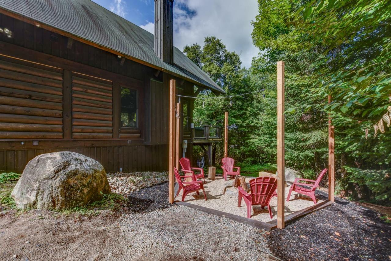 Chic Log Chalet With Hot Tub - Mont-Tremblant North Side By Reserver.Ca Lac-Superieur 外观 照片