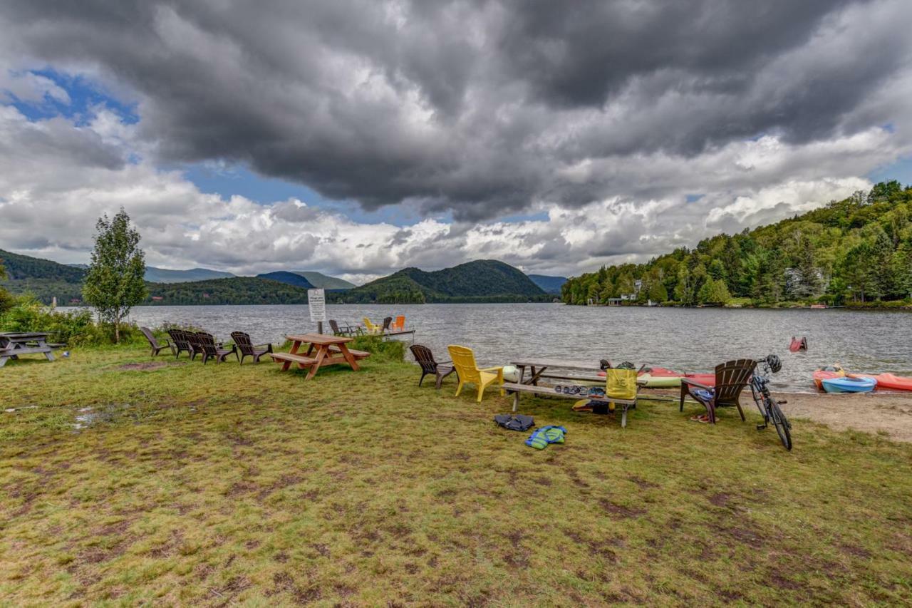Chic Log Chalet With Hot Tub - Mont-Tremblant North Side By Reserver.Ca Lac-Superieur 外观 照片